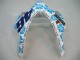 Carénages Moto Honda CBR1000RR 2004-2005 - Blanc Bleu Neige Nastro Azzurro 46