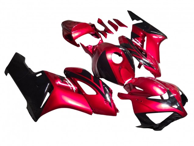 Carénages Moto Honda CBR1000RR 2004-2005 - Rouge Noir Brillant Bande
