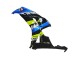 Carénages Moto Honda CBR1000RR 2006-2007 - Bleu Fluorescent Vert Noir Brillant Requin 46