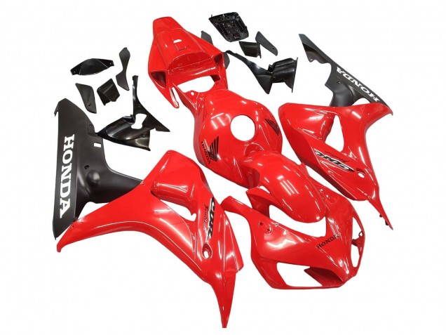 Carénages Moto Honda CBR1000RR 2006-2007 - Rouge Noir Mat