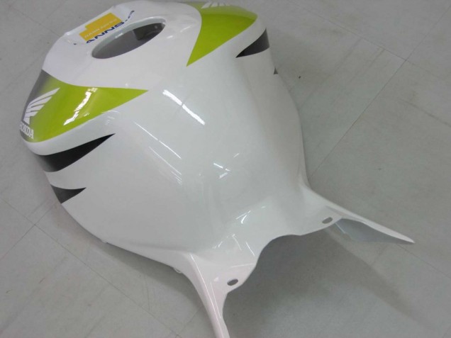 Carénages Moto Honda CBR1000RR 2006-2007 - Blanc Vert Noir Brillant Hannspree 52