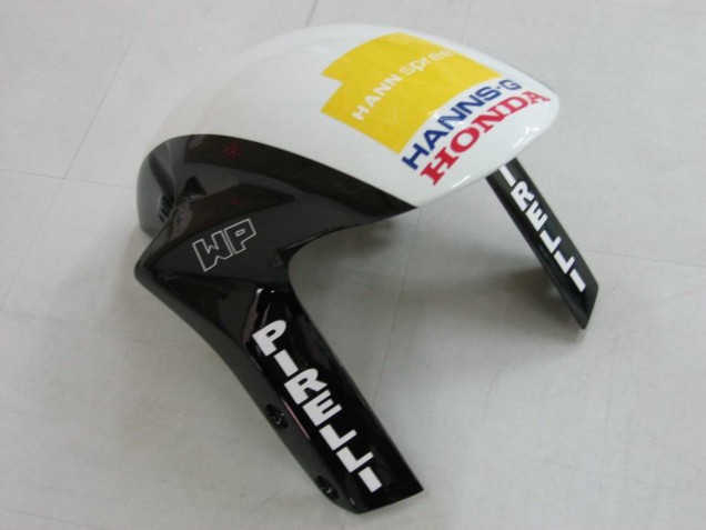 Carénages Moto Honda CBR1000RR 2006-2007 - Blanc Vert Noir Brillant Hannspree 52