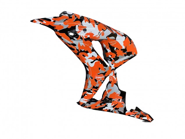 Carénages Moto Honda CBR1000RR 2006-2007 - Noir Orange Argent Camouflage