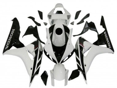 Kits Carénage Moto Honda CBR1000RR 2006-2007 - Blanc Noir Brillant