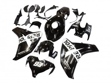 Carénages Moto Honda CBR1000RR 2008-2011 - Noir Brillant Blanc Repsol 93