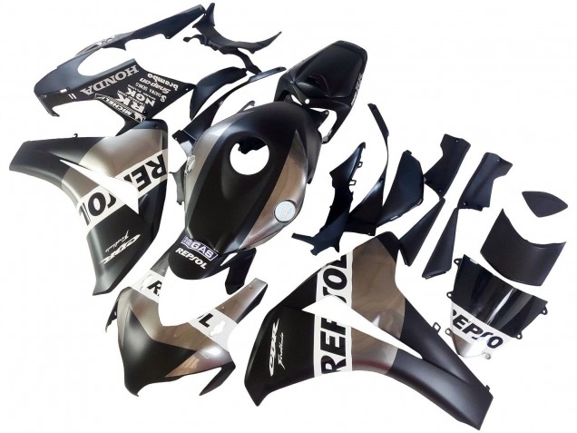 Carénages Moto Honda CBR1000RR 2008-2011 - Argent Noir Mat Repsol