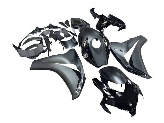 Carénages Moto Honda CBR1000RR 2008-2011 - Gris Noir Brillant