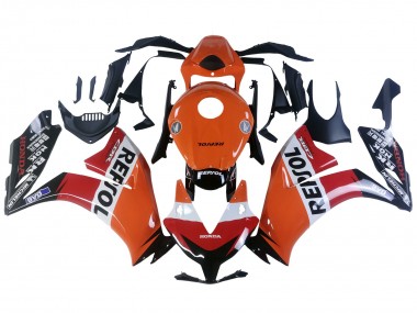 Carénages Moto Honda CBR1000RR 2012-2016 - Orange Blanc Rouge Repsol