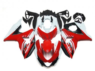 Kits Carénage Moto ABS Suzuki GSXR 1000 2009-2016 - Blanc Rouge Noir