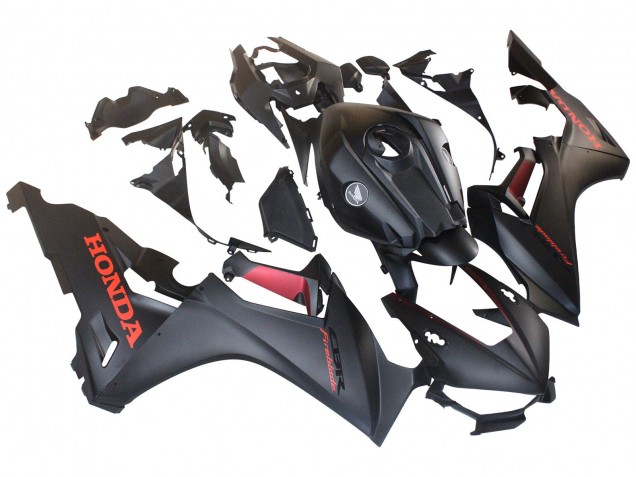 Carénages Moto Honda CBR1000RR 2017-2023 - Gris Mat Rouge