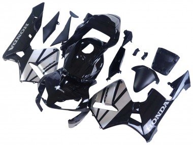 Carénages Moto Honda CBR600RR 2003-2004 - Argent Noir Brillant