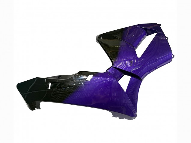 Carénages Moto Honda CBR600RR 2003-2004 - Violet Noir Fibre de Carbone Forgée