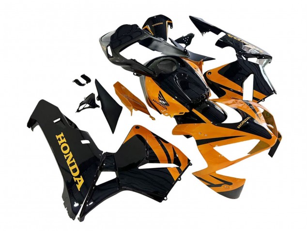 Kits Carénages Moto Honda CBR600RR 2003-2004 - Orange Blanc Rouge Noir Brillant Repsol