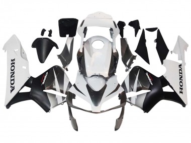 Carénages Moto Honda CBR600RR 2003-2004 - Blanc Noir Mat Courses