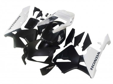 Carénages Moto Honda CBR600RR 2003-2004 - Blanc Noir Mat