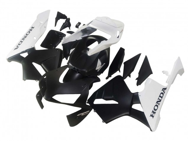 Carénages Moto Honda CBR600RR 2003-2004 - Blanc Noir Mat