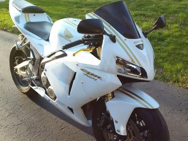 Carénages Moto Honda CBR600RR 2005-2006 - Blanc Or