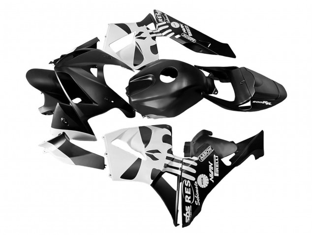 Kits Carénage Moto ABS Honda CBR600RR 2005-2006 - Noir Blanc