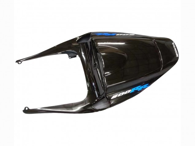Carénage Moto Honda CBR600RR 2005-2006 - Noir Brillant Bleu Flamme
