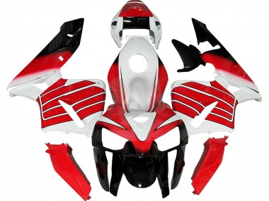 Carénage Moto Honda CBR600RR 2005-2006 - Rouge Blanc Noir
