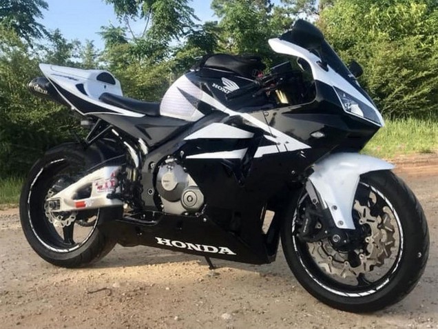 Carénage Moto Honda CBR600RR 2005-2006 - Blanc Noir