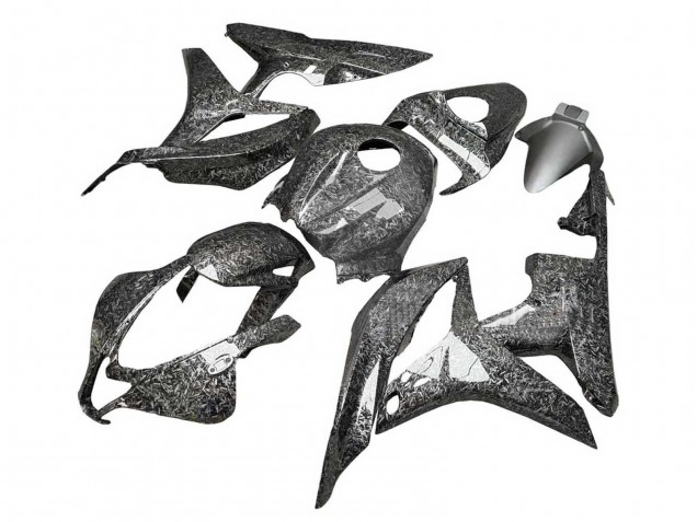 Carénages Moto Honda CBR600RR 2007-2008 - Noir Fibre de Carbone Forgée