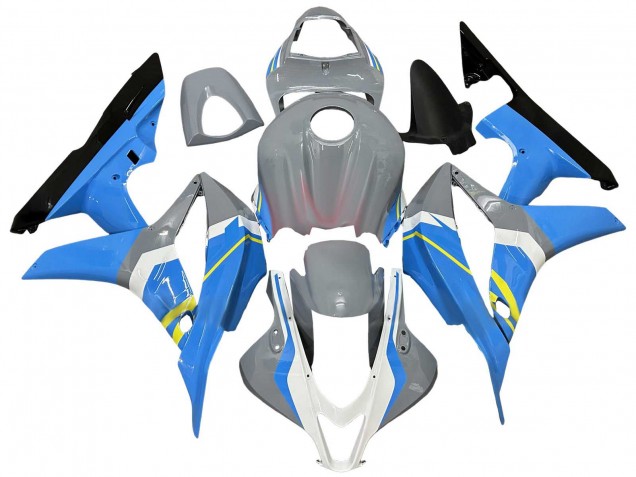 Carénages Moto Honda CBR600RR 2007-2008 - Nardo Gris Bleu Blanc Noir Brillant