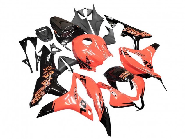 Carénages Moto Honda CBR600RR 2007-2008 - Orange Noir Brillant Repsol