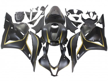 Carénages Moto Honda CBR600RR 2009-2012 - Noir Mat Or