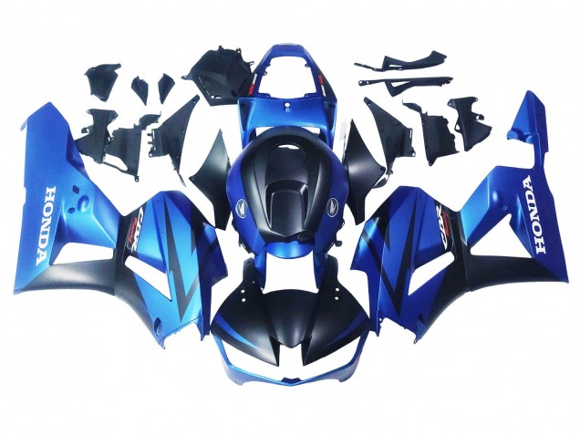 Carénages Moto Honda CBR600RR 2013-2023 - Bleu Noir Mat Courses