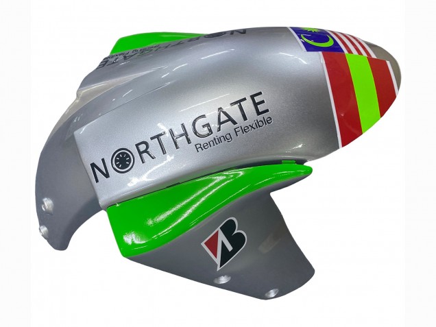 Carénages Moto Kawasaki ZX10R 2004-2005 - Vert Argent Noir 69