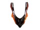 Carénages Moto Kawasaki ZX10R 2004-2005 - Burnt Orange Noir Monstre Elf