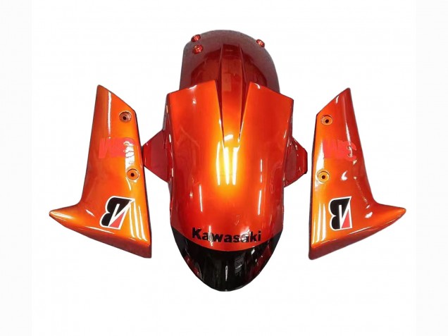 Carénages Moto Kawasaki ZX10R 2004-2005 - Burnt Orange Noir Monstre Elf