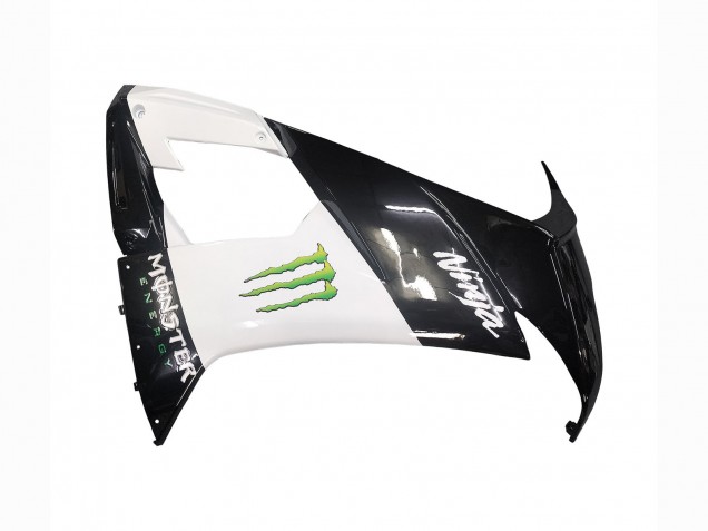 Carénages Moto Kawasaki ZX10R 2008-2010 - Noir Brillant Blanc Vert Monstre Elf