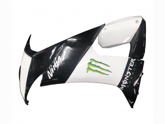 Carénages Moto Kawasaki ZX10R 2008-2010 - Noir Brillant Blanc Vert Monstre Elf