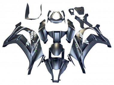 Carénages Moto Kawasaki ZX10R 2011-2015 - Gris Mat Blanc Vert