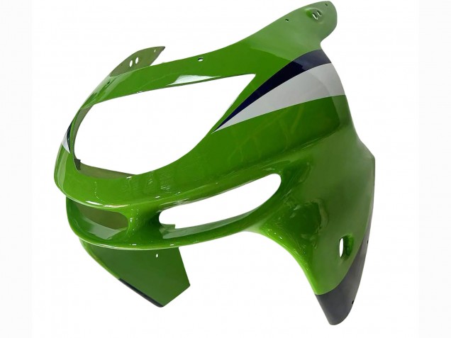 Carénages Moto Kawasaki ZX6R 1998-1999 - Vert Blanc Bleu Argent Noir Brillant