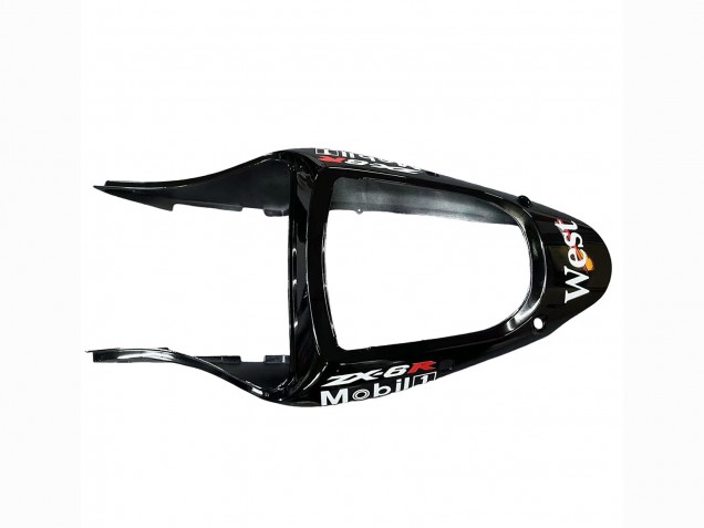 Carénages Moto Kawasaki ZX6R 2000-2002 - Noir Brillant Blanc West Michelin