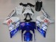 Carénages Moto Kawasaki ZX6R 2003-2004 - Blanc Bleu Rouge Fiat