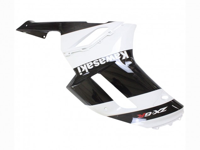 Carénage Moto Kawasaki ZX6R 2007-2008 - Blanc Noir