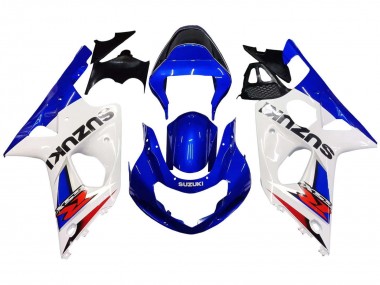 Carénages Moto Suzuki GSXR1000 2000-2002 - Blanc Bleu Rouge