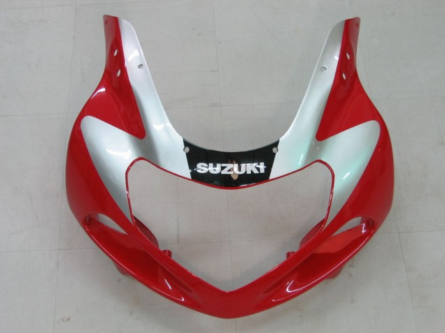 Carénages Moto Suzuki GSXR1000 2000-2002 - Rouge Argent Blanc Noir