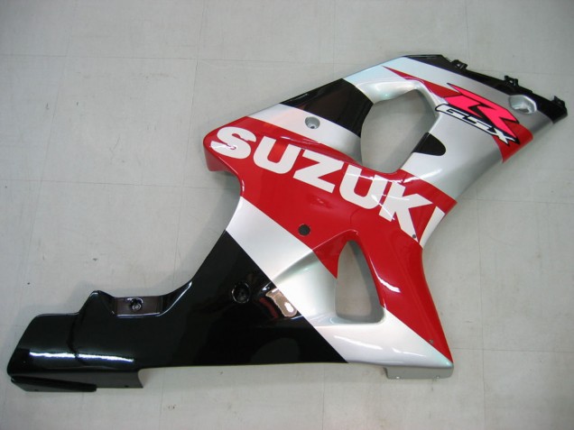 Carénages Moto Suzuki GSXR1000 2000-2002 - Rouge Argent Blanc Noir