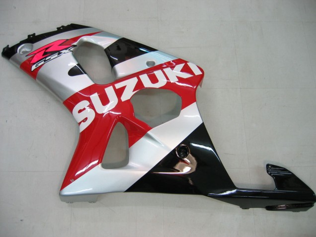 Carénages Moto Suzuki GSXR1000 2000-2002 - Rouge Argent Blanc Noir