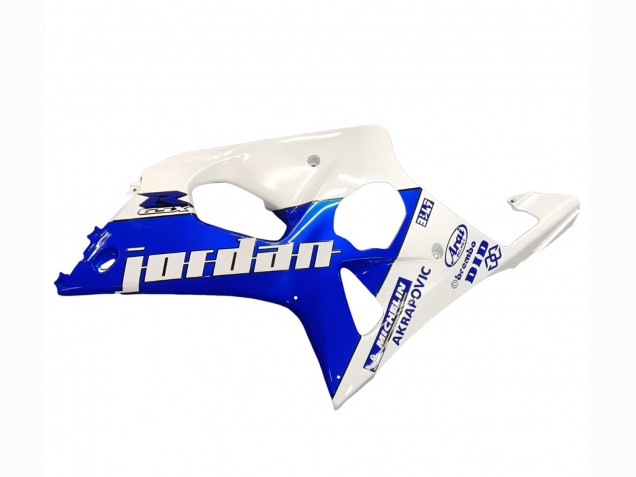 Carénages Moto Suzuki GSXR1000 2000-2002 - Blanc Bleu Jordan 59