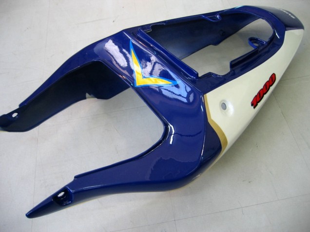 Carénages Moto Suzuki GSXR1000 2000-2002 - Jaune Bleu Foncé Blanc Motul Corona
