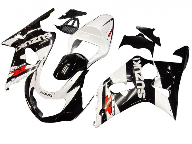Carénages Moto Suzuki GSXR1000 2000-2002 - Blanc Noir Brillant Rouge