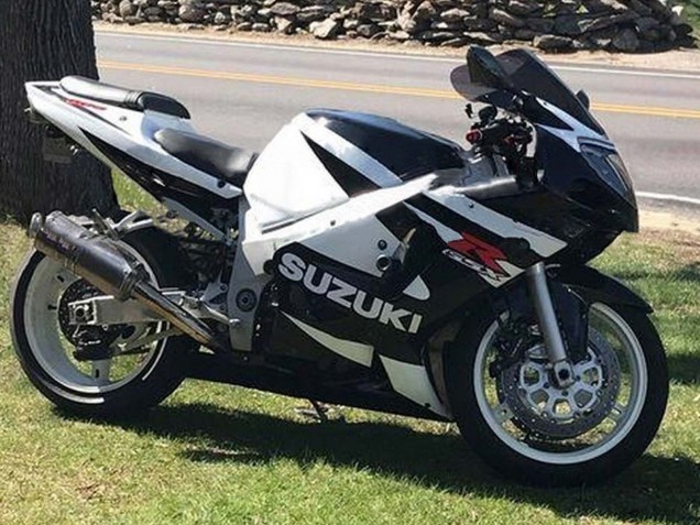 Carénages Moto Suzuki GSXR1000 2000-2002 - Blanc Noir Brillant Rouge