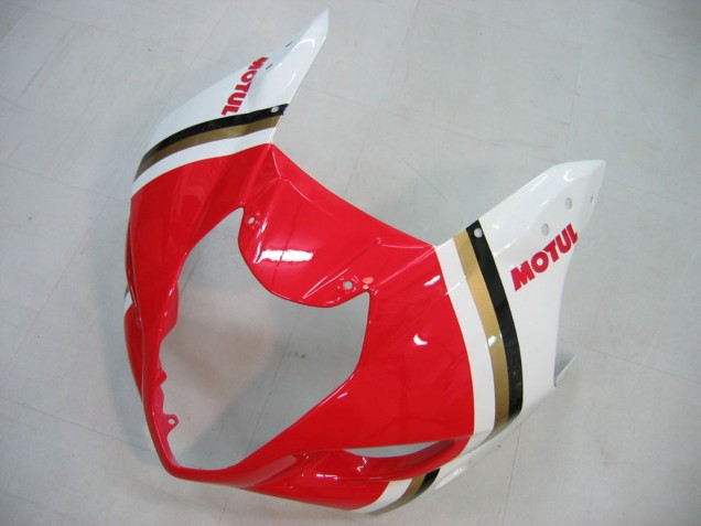 Carénages Moto Suzuki GSXR 1000 2003-2004 - Blanc Rouge Motul Lucky Strike