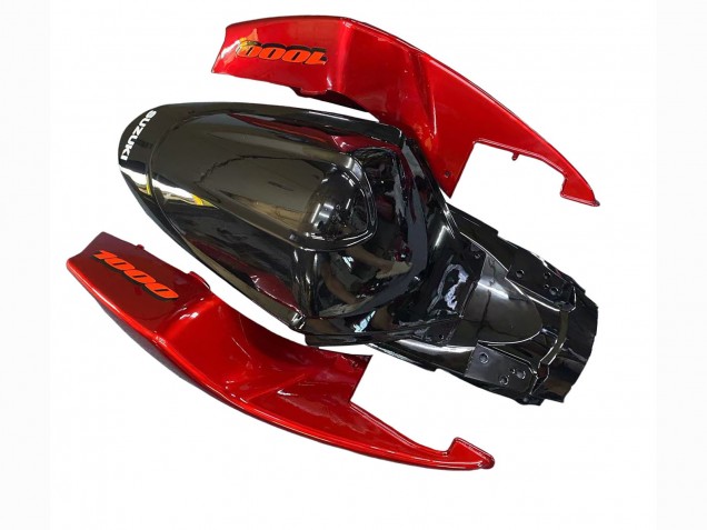 Carénages Moto Suzuki GSXR 1000 2005-2006 - Rouge Noir Brillant